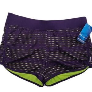 New Champion Athletic Runnig Shorts in Purple & Green,  NWT, Sz. Large